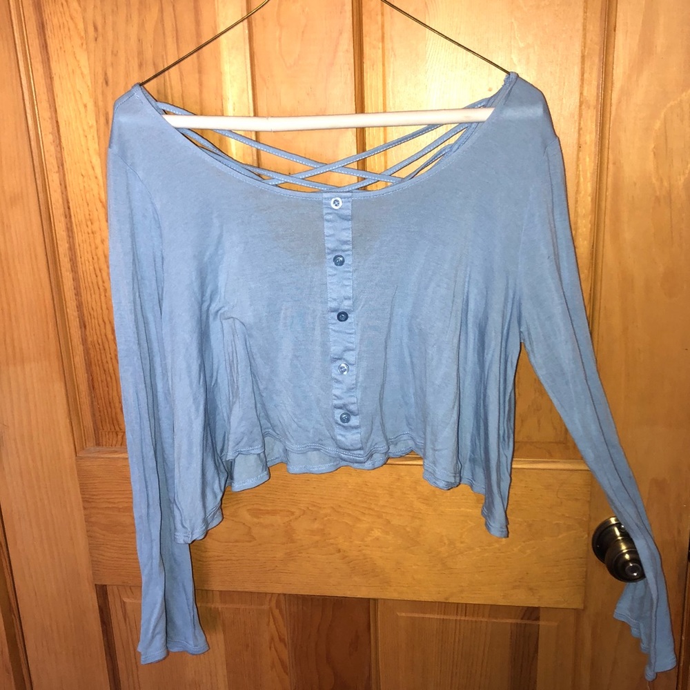 Long sleeve crop top